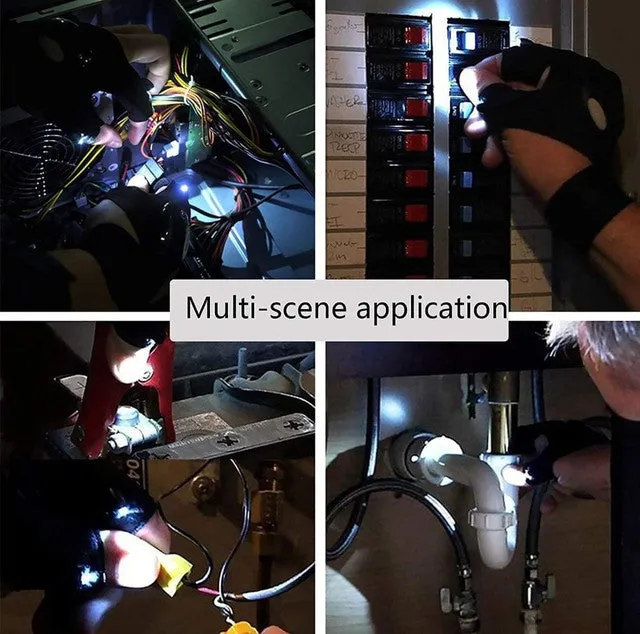 Hands-Free LED Flashlight Gloves (1 Pair) — Utility & Outdoor Gadgets, view 5